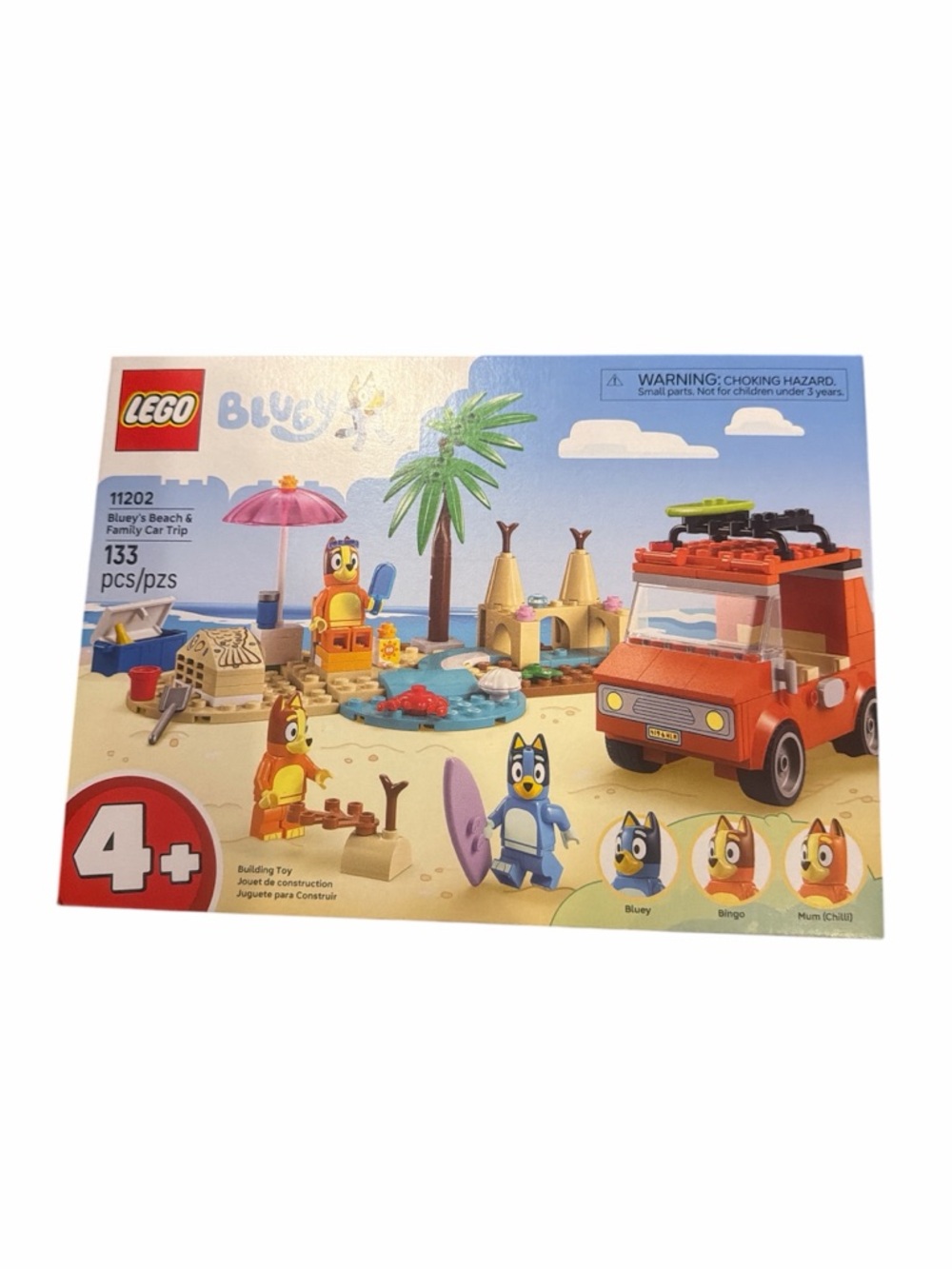 Lego Bluey Beach & Family Car Trip Playset